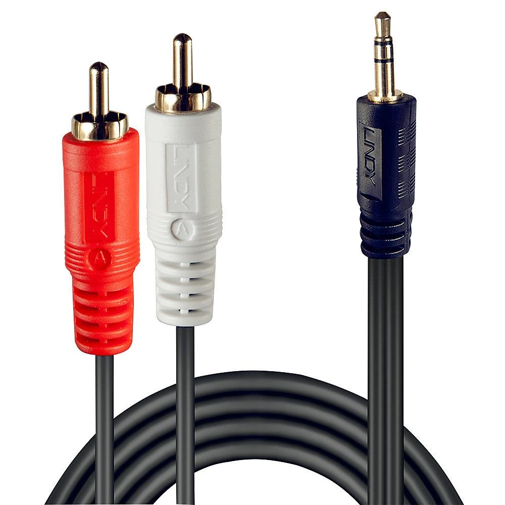 CABLE AUDIO 2XRCA/3.5MM M/M 1M/35680 LINDY