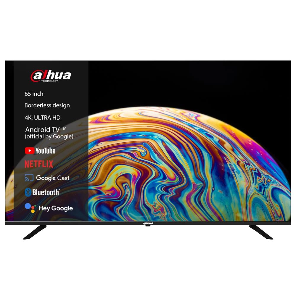 TV Set|DAHUA|65"|4K/Smart|3840x2160|Wireless LAN|Bluetooth|Android TV|Black|DHI-LTV65-SD400