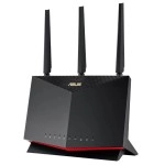 Wireless Router|ASUS|Wireless Router|5700 Mbps|Mesh|Wi-Fi 5|Wi-Fi 6|IEEE 802.11a|IEEE 802.11b|IEEE 802.11g|IEEE 802.11n|USB 3.2|1 WAN|4x10/100/1000M|Number of antennas 3|RT-AX86UPRO