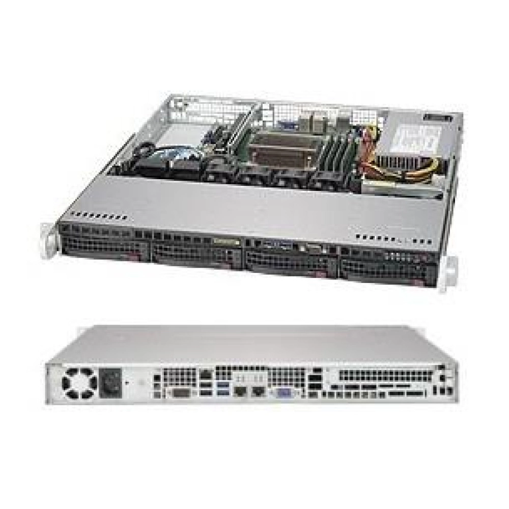 SERVER SYSTEM 1U SATA BLACK/SYS-5019S-M SUPERMICRO
