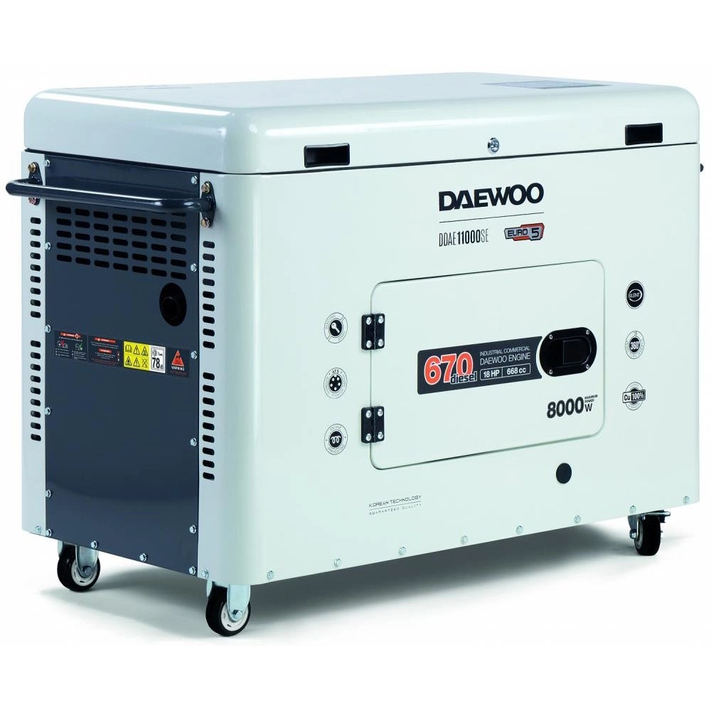 DIESEL GENERATOR 8.0KW 230V/DDAE 11000SE DAEWOO