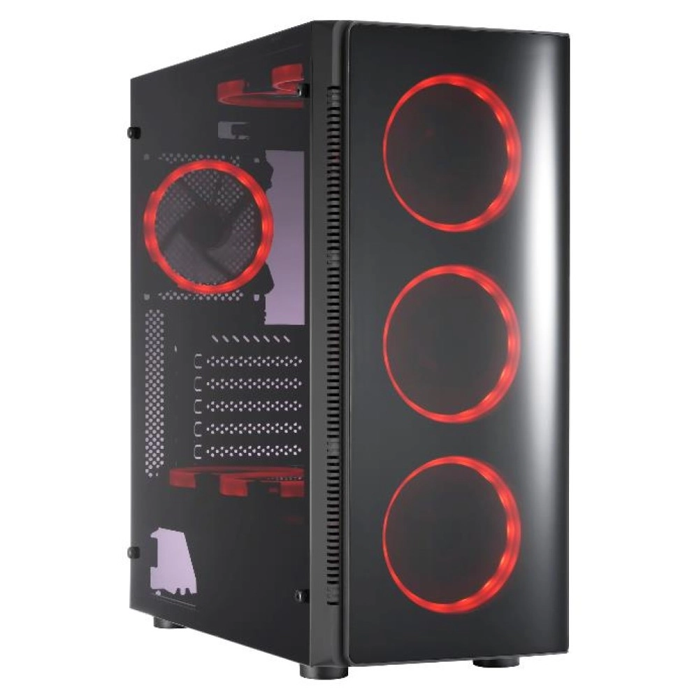 Case|GOLDEN TIGER|Raptor F-65|MidiTower|ATX|EATX|MicroATX|Colour Black / Red|RAPTORF-65