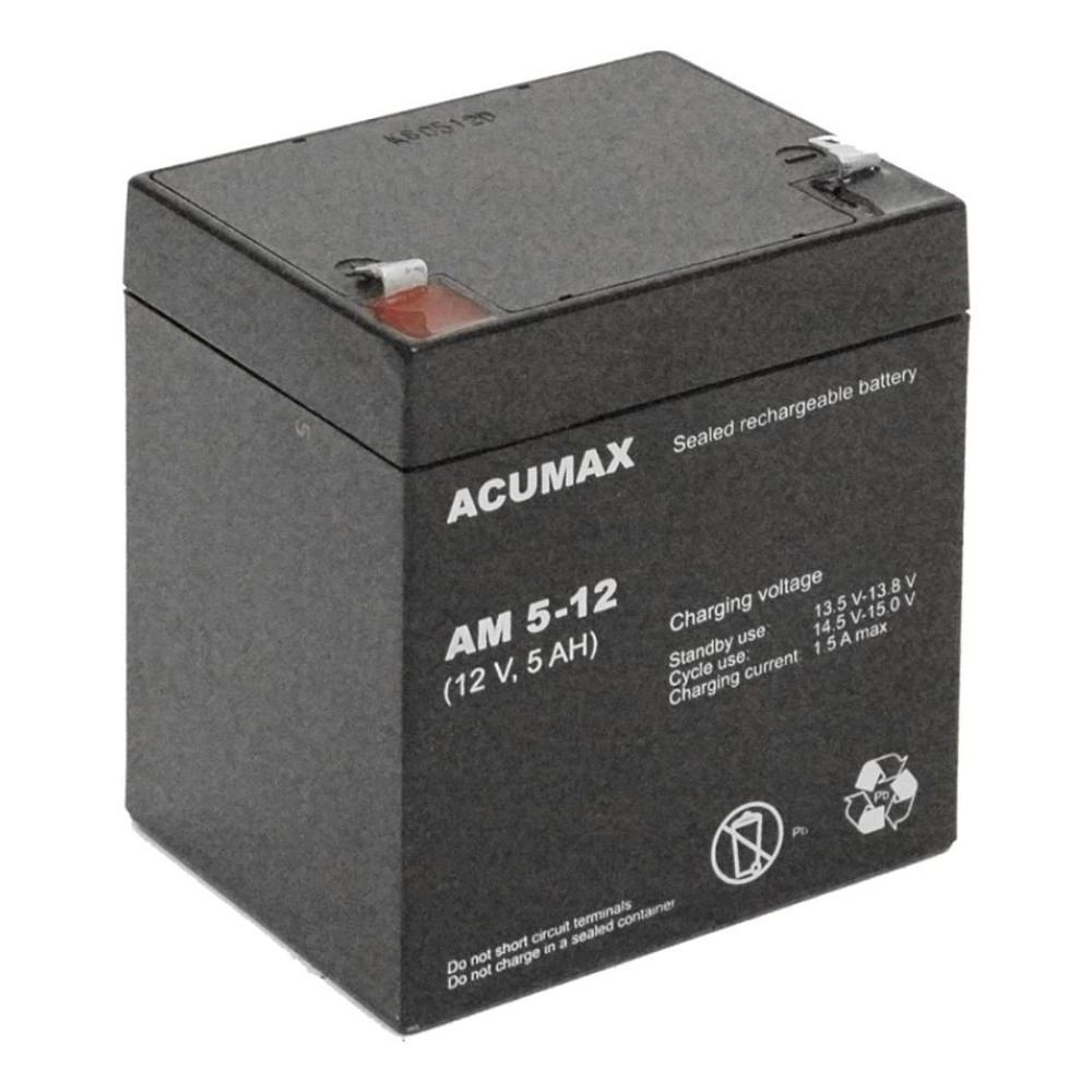 BATTERY 12V 5AH VRLA/AM5-12 ACUMAX EMU
