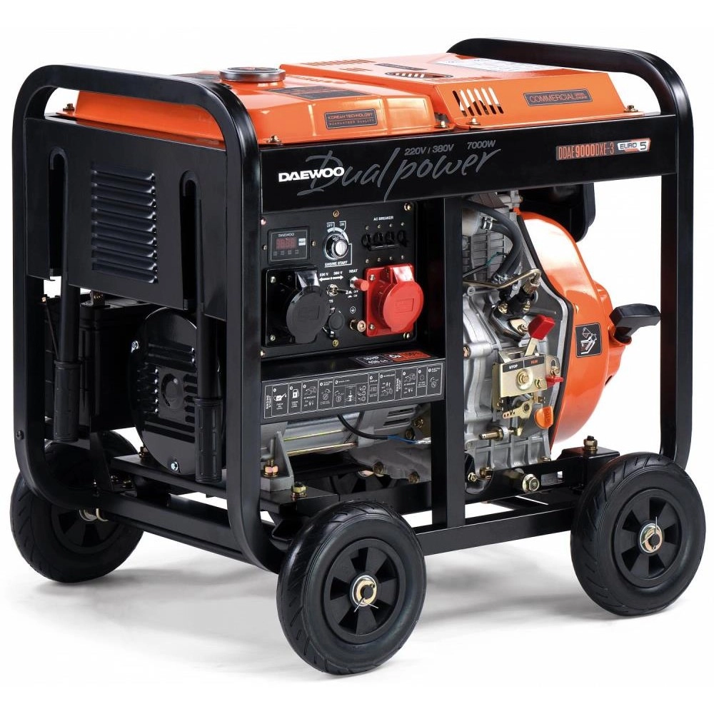 DIESEL GENERATOR 6.3KW 230V/DDAE 9000DXE-3 DAEWOO