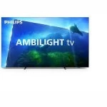 TV Set|PHILIPS|77"|OLED/Smart|3840x2160|Wireless LAN|Bluetooth|Google TV|Metallic|77OLED818/12