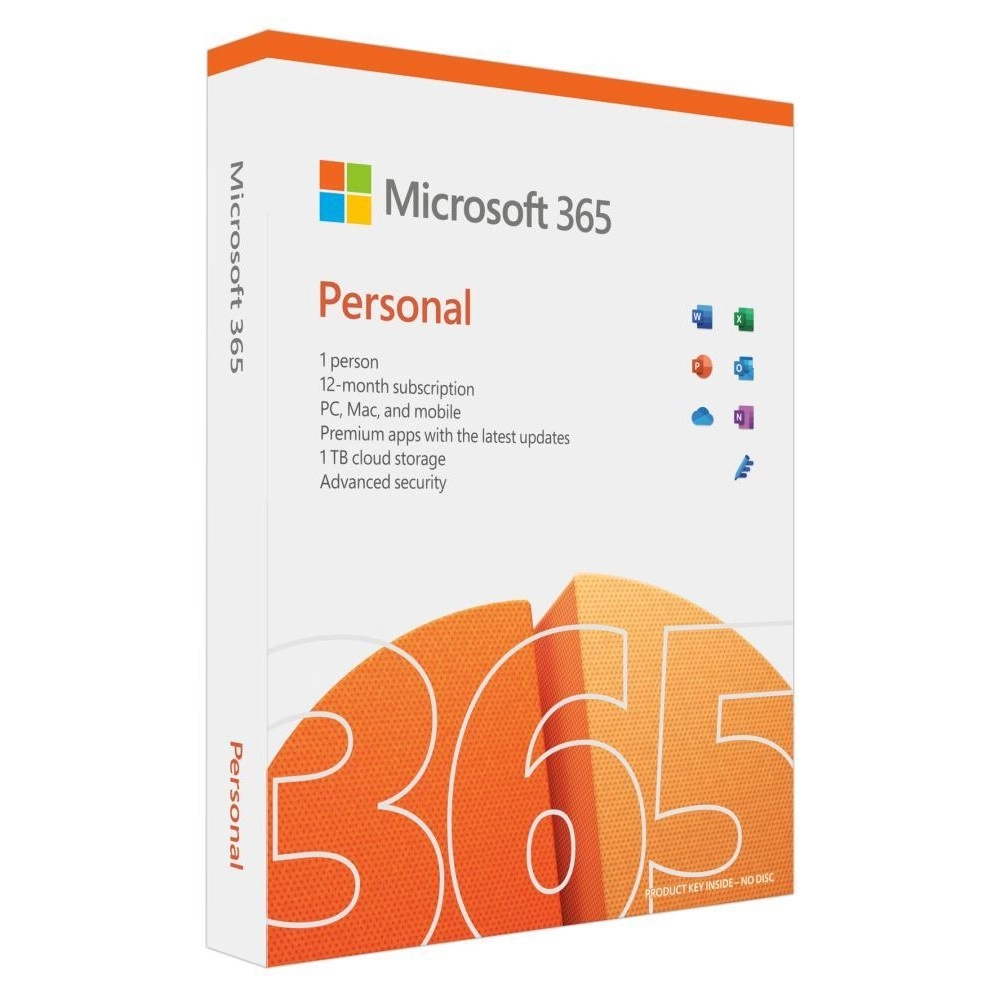 SW RET MICROSOFT 365 PERSONAL/ENG 1Y QQ2-01897 MS