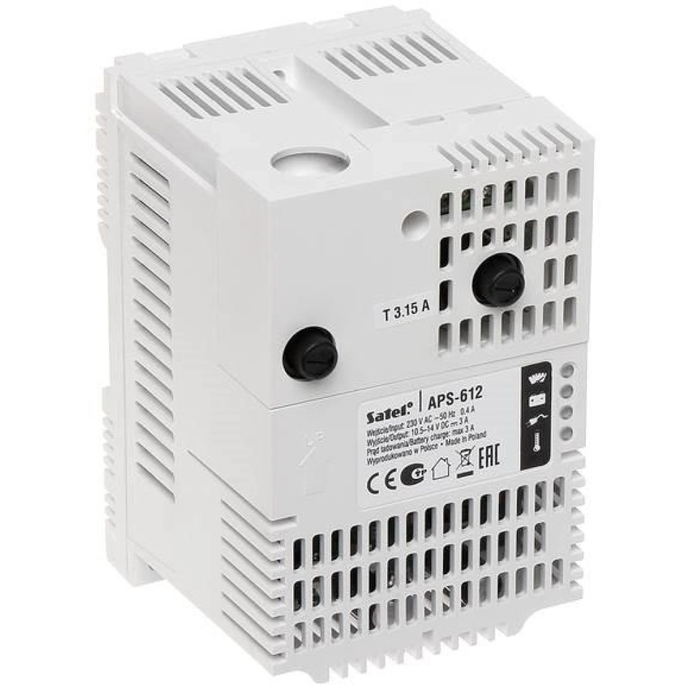 POWER SUPPLY 12VDC 6A DIN/APS-612 SATEL