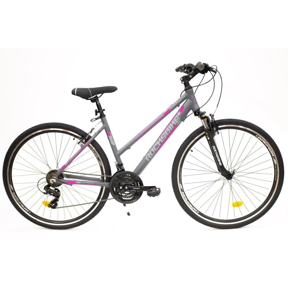 BICYCLE CITY COMFORT W/R:28" F:18" GR/PNK ROCKSBIKE