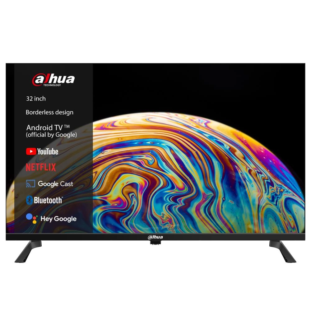 TV Set|DAHUA|32"|1366x768|Android TV|Black|DHI-LTV32-SD100