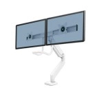 MONITOR ACC ARM DUAL/WHITE 9909401 FELLOWES