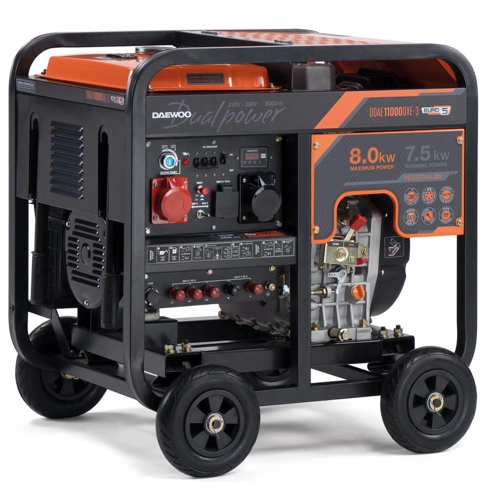 DIESEL GENERATOR 8.0KW 380V/DDAE 11000DXE-3 DAEWOO