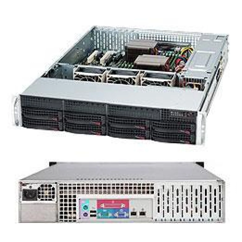 SERVER CHASSIS 2U 600W/CSE-825TQC-600LPB SUPERMICRO